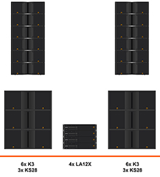 L-Acoustics K3 line array geluidset huren met KS28 subwoofers