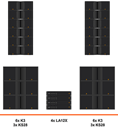 L-Acoustics K3 line array geluidset huren met KS28 subwoofers