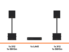 L-Acoustics X12 geluidset huren met SB15m