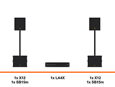 L-Acoustics X12 geluidset huren met SB15m