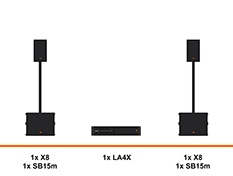 L-Acoustics X8 geluidset huren met SB15m