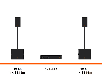 L-Acoustics geluidset huren met X8 en SB15m subwoofer