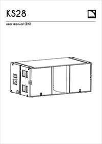 L-Acoustics KS28 subwoofer user manual downloaden