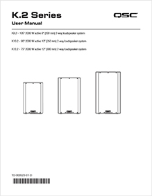 QSC K.2 Series User manual downloaden