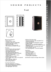 Sound Projects technical specifications downloaden